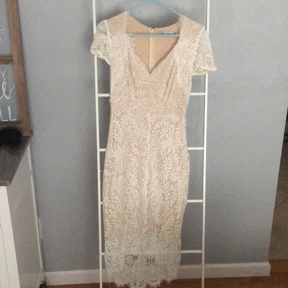 Esther Ivory Lace Dress
